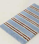 Ins Stripe Tufting Grids Bathroom Mat Living Room Carpet Bathmat Bedside Rug Soft Bedroom Floor Pad Home Decor-Letifly Lights and Decor