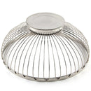 Verge Wire Basket Set stainless steel wire fruit basket modern kitchen bowl polished silver produce holder