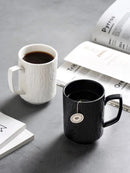 Simple ceramic mug frosted home couple cup office restaurant coffee cup Tea cup large capacity retro Mug-Letifly Lights and Decor