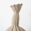 Ceramic Vase Textured Matte Finish Sculptural Neutral Tone Decorative Dried Flower Arrangement