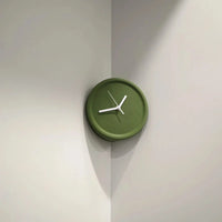 Ins Quiet Wall Clock 8inch Non-Ticking Punch-Free Corner Wall Clock Wall Decor Bedroom Technology Luxury Art Home Decoration-Letifly Lights and Decor