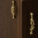 Santaya Brushed Brass Handles Vine-shaped for Kitchen Cabinets Bedroom Wardrobe Drawer Knobs and Furniture Handle-Letifly Lights and Decor