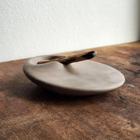 Palo Santo ceramic holder matte sculpted modern incense tray minimalist for smudge stick sage bundles