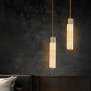 Modern Copper Light Luxury Pendant Lamp Marble Bedside Bedroom Hotel Dining Room Kitchen Stone Hallway Hanging Lighting Led-Letifly Lights and Decor