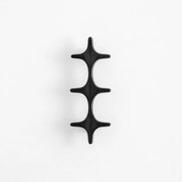 Letifly Lights & Decor - Crossbeam Brass Knobs - Sculptural Brass Cabinet Knobs Cross Shape Antique Gold Black Polished Chrome Hardware