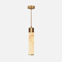Modern Copper Light Luxury Pendant Lamp Marble Bedside Bedroom Hotel Dining Room Kitchen Stone Hallway Hanging Lighting Led-Letifly Lights and Decor