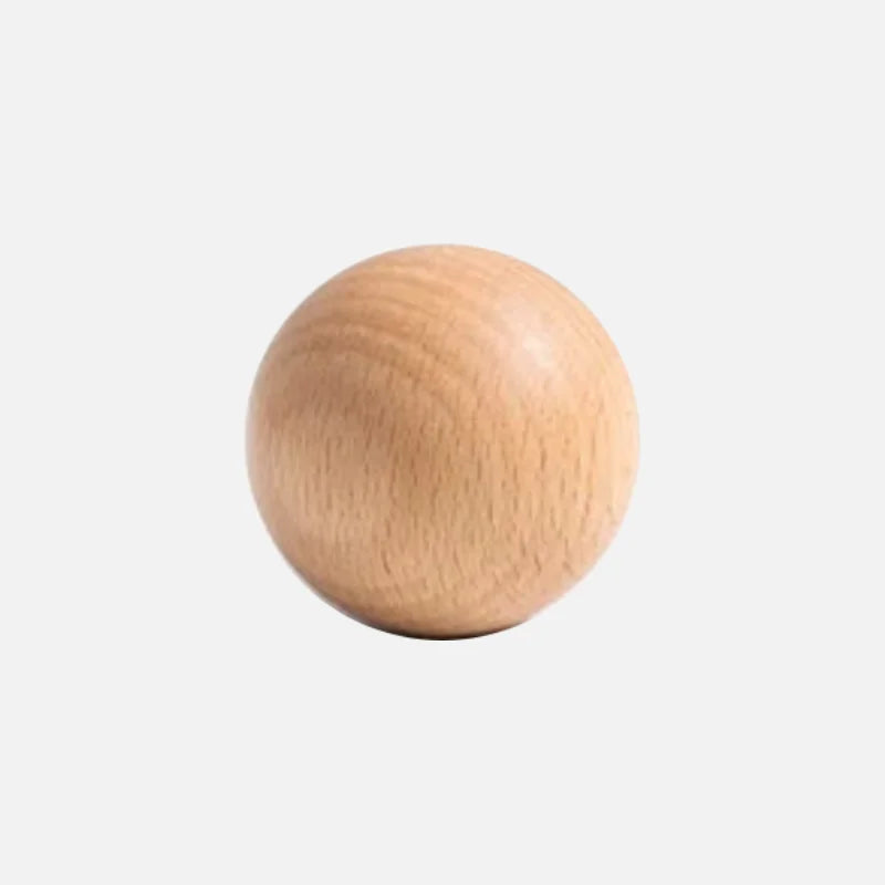 Ball Knob Drawer Pulls Natural Walnut / Ash / Beech Decor Ball Kitchen Cabinet Handles Simple Wooden Furniture Hardware-Letifly Lights and Decor