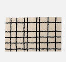 Ins Stripe Tufting Grids Bathroom Mat Living Room Carpet Bathmat Bedside Rug Soft Bedroom Floor Pad Home Decor-Letifly Lights and Decor