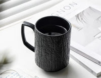 Simple ceramic mug frosted home couple cup office restaurant coffee cup Tea cup large capacity retro Mug-Letifly Lights and Decor