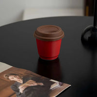 250ML Solid Color Ceramic Coffee Cup Silicone Cover Breakfast Milk Cup Couple Creative Mug Ceramic Latte Flower Mug Home Cups-Letifly Lights and Decor