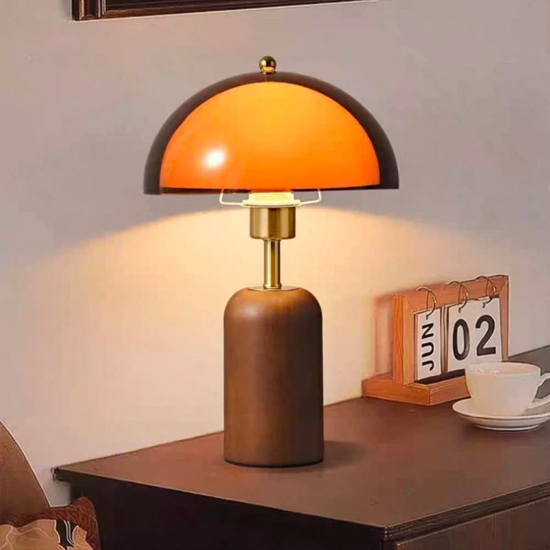 Amber Dome Table Lamp