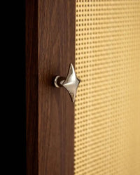 Letifly Lights & Decor - Nova Cabinet Pull - Solid Brass Cabinet Handle Polished Titanium Silver Star Pull Hardware