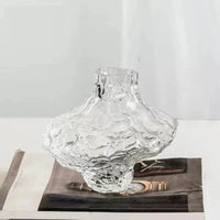 Luxury Nordic Minimalist Style Frosting Glass Vase Classic Home Living Room Decoration Stand For Flowers Decorative Vases Modern-Letifly Lights and Decor