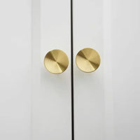 Letifly Lights & Decor - Soren Disc Cabinet Knob - Solid brass round cabinet knob with disc-shaped face in multiple finishes