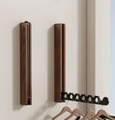 Wood Clothes Hanger Wall Mounted Drying Rack, Collapsible Design, and Invisible Clothing Organizer for Efficient Space Saving-Letifly Lights and Decor