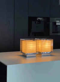 Nordic Minimalist Wabi Sabi Rice Paper Table Lamp Living Room Bedroom Home Decor Indoor Lighting Study Bedside Reading Light-Letifly Lights and Decor