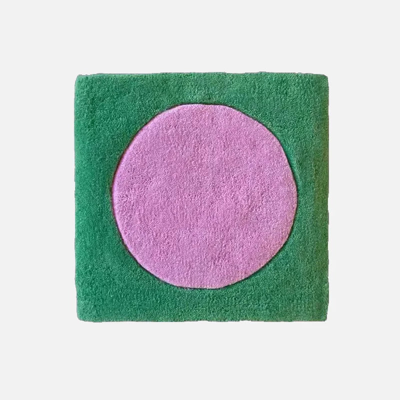 Handmade Colorful Tufting Seat Cushion Soft Square Chair Sofa Pad Hanging Wall Decoration Tapestry Home Office Warm Decor-Letifly Lights and Decor