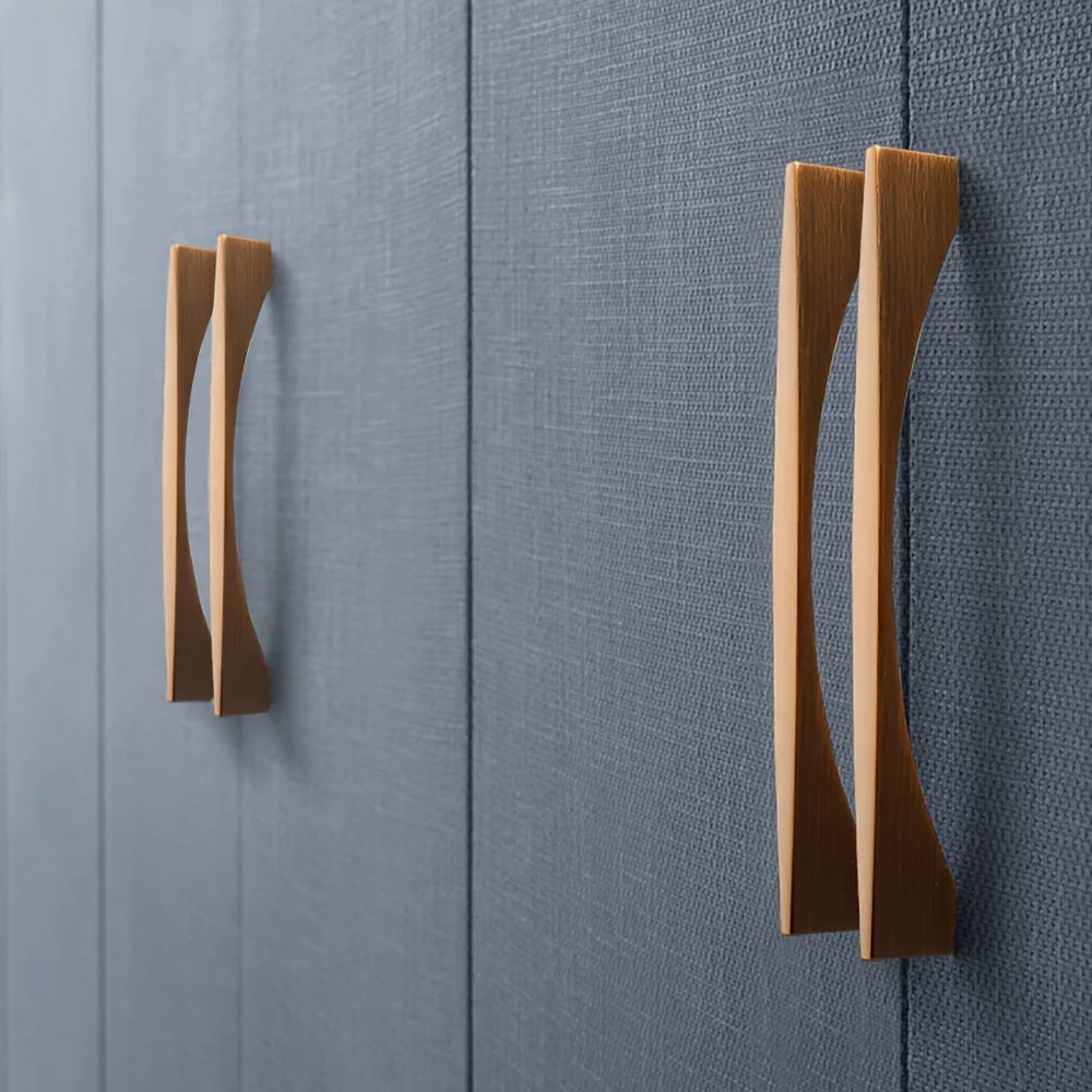 1pc Modern Nordic Simple Style Zinc Alloy Cabinet Handles And Knobs Brushed Bronze Finish Furniture Hardware Cupboard Door Pulls-Letifly Lights and Decor