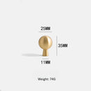 Tinhob Solid Brass Small Round Ball Handle Cabinet Wardrobe Drawer Knobs/ Shoe Cabinets for Drawers Kitchen Handles Accessories-Letifly Lights and Decor