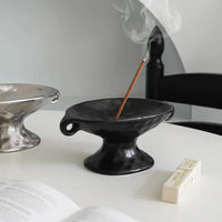 1Pc Ceramic Double-Ear Soap Dish, Vintage Double-Ear Soap Dish with High Stand, Suitable for Home Decoration, Bathroom Soap Storage, Kitchen Storage, Entryway Jewelry Storage, Gift Giving-Letifly Lights and Decor