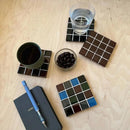 Glass Tile Coaster Drink Mosaic Coaster Square Coaster Colorful Home Decor Housewarming Gift Birthday Gifts-Letifly Lights and Decor