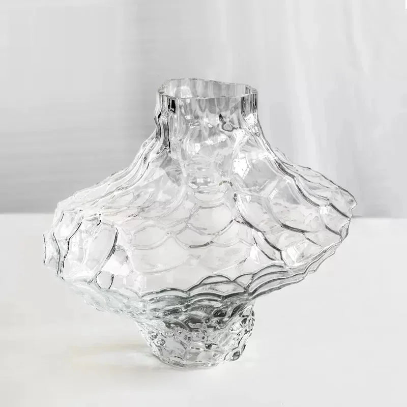 Luxury Nordic Minimalist Style Frosting Glass Vase Classic Home Living Room Decoration Stand For Flowers Decorative Vases Modern-Letifly Lights and Decor