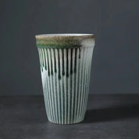 Ceramic Coffee Cup Vertical Stripe Mug