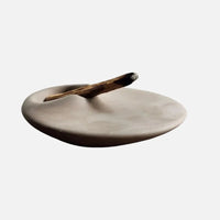 Palo Santo ceramic holder matte sculpted modern incense tray minimalist for smudge stick sage bundles