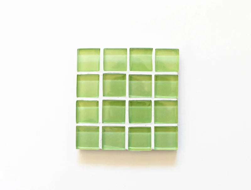 Glass Tile Coaster Drink Mosaic Coaster Square Coaster Colorful Home Decor Housewarming Gift Birthday Gifts-Letifly Lights and Decor