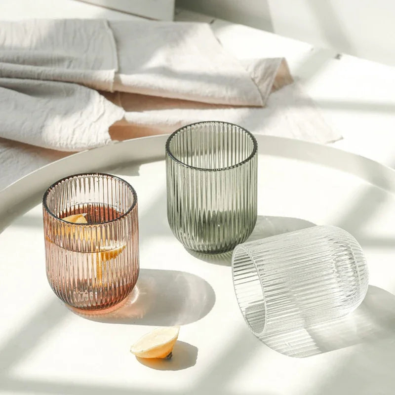 The Verona Ribbed Glasses (Set of 6)