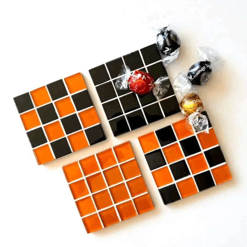Color Tile Coaster Set