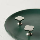 Letifly Lights & Decor - Clover Brass Cabinet Knob - Four-lobed clover-shaped brass cabinet knob with polished metallic finish