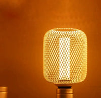 Nordic Simple Wrought Iron Mesh Cover Lamp Metal Cage Dining Bar Counter Light Luxury RN Light Pillar E27 Home Room Decor Indoor-Letifly Lights and Decor