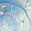 Pacific Blue Decor Bowl Irregular cobalt blue cloud water wave glass soup plate, hazy ocean topography decor bowl for high-end household and restaurant kitchen dinnerware