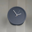 Ins Quiet Wall Clock 8inch Non-Ticking Punch-Free Corner Wall Clock Wall Decor Bedroom Technology Luxury Art Home Decoration-Letifly Lights and Decor