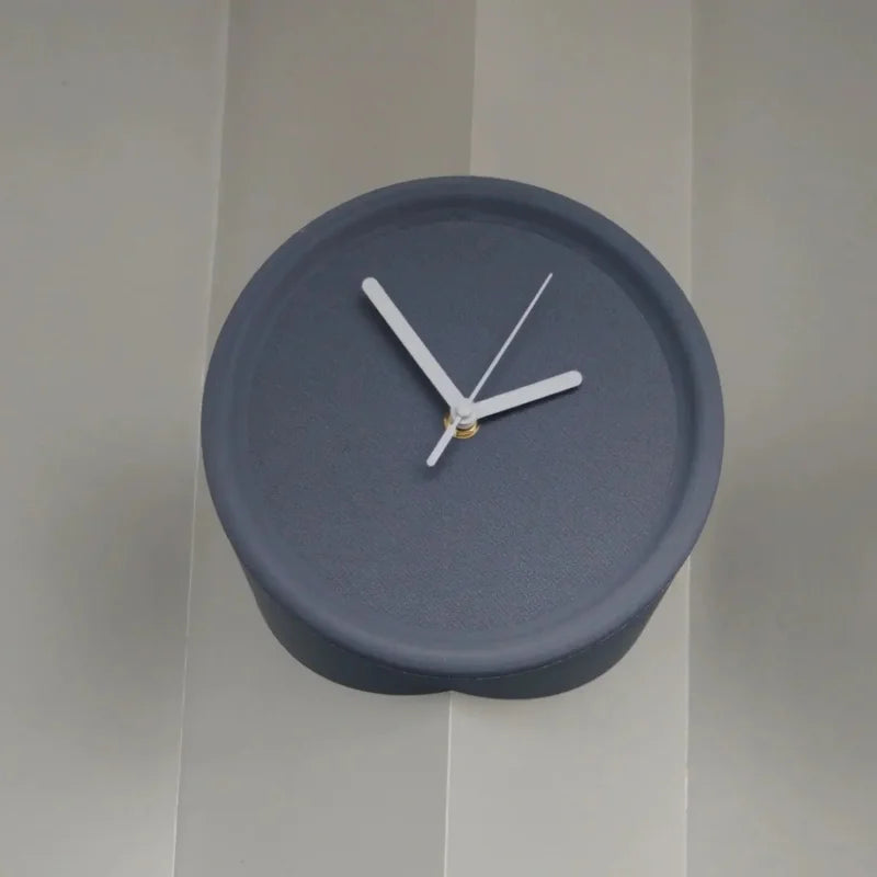 Ins Quiet Wall Clock 8inch Non-Ticking Punch-Free Corner Wall Clock Wall Decor Bedroom Technology Luxury Art Home Decoration-Letifly Lights and Decor