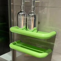 Dopamine Bathroom Storage Shelf Drainable Free Punch Wall Hanging Storage Rack Sturdy High Quality Toiletries Organizer Home-Letifly Lights and Decor
