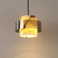 High-end Marble Pendant Lamp Natural Stone Bedroom Bedside Modern LED Luxury Chandelier Living Room Home Decor Hanging Lights-Letifly Lights and Decor