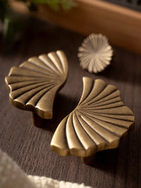 SBrass Cabinet Pulls Cup Flat Vintage Drawer Pulls Kitchen Cupboard Bathroom Dresser Cabinet Knob Hardware Antique Brass Handles-Letifly Lights and Decor