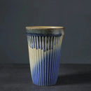 Ceramic Coffee Cup Vertical Stripe Mug