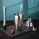 5-Piece Stainless Steel Cocktail Shaker set 700ml Bartender Kit Cocktail Tools Set Cocktail Shaker-Letifly Lights and Decor
