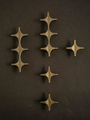 Letifly Lights & Decor - Crossbeam Brass Knobs - Sculptural Brass Cabinet Knobs Cross Shape Antique Gold Black Polished Chrome Hardware