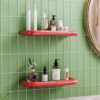 Dopamine Bathroom Storage Shelf Drainable Free Punch Wall Hanging Storage Rack Sturdy High Quality Toiletries Organizer Home-Letifly Lights and Decor