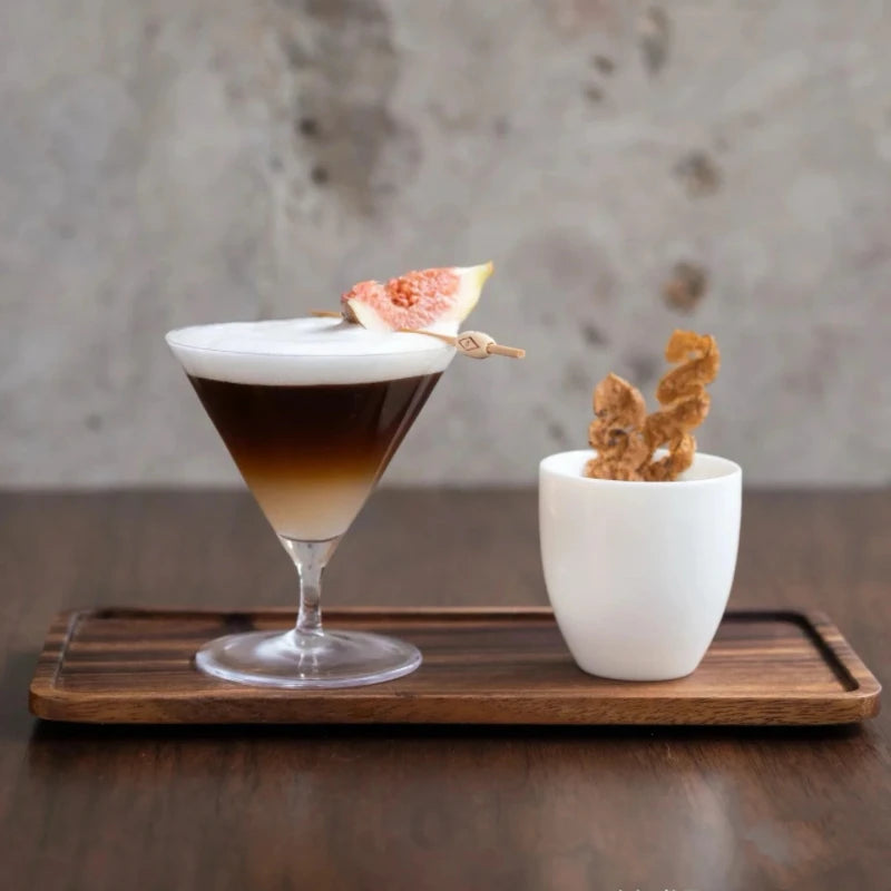 Japanese Low-foot Martini Glass Kimura Exquisite Cocktail Glass Martini Glass Creative Triangular Wine Glass-Letifly Lights and Decor
