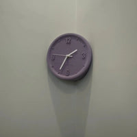 Ins Quiet Wall Clock 8inch Non-Ticking Punch-Free Corner Wall Clock Wall Decor Bedroom Technology Luxury Art Home Decoration-Letifly Lights and Decor