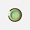 Ceramic Dinner Plate Green Kiln Glaze Flat Sushi Salad Serving Crackle Ice Glazed Dish