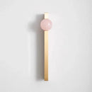 New Light Luxury Cabinet Door Handle High End Brass Wardrobe Handle Natural Crystal Ball Shoe Cabinet Drawer Long Handle-Letifly Lights and Decor