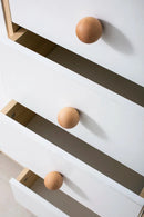 Ball Knob Drawer Pulls Natural Walnut / Ash / Beech Decor Ball Kitchen Cabinet Handles Simple Wooden Furniture Hardware-Letifly Lights and Decor