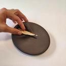 Palo Santo ceramic holder matte sculpted modern incense tray minimalist for smudge stick sage bundles