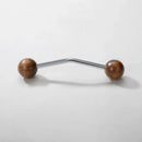 Furniture Hardware Nordic Art Handle/walnut Wood+Brass Handles and Knobs Drawer Pulls Kitchen Cabinet Knobs-Letifly Lights and Decor